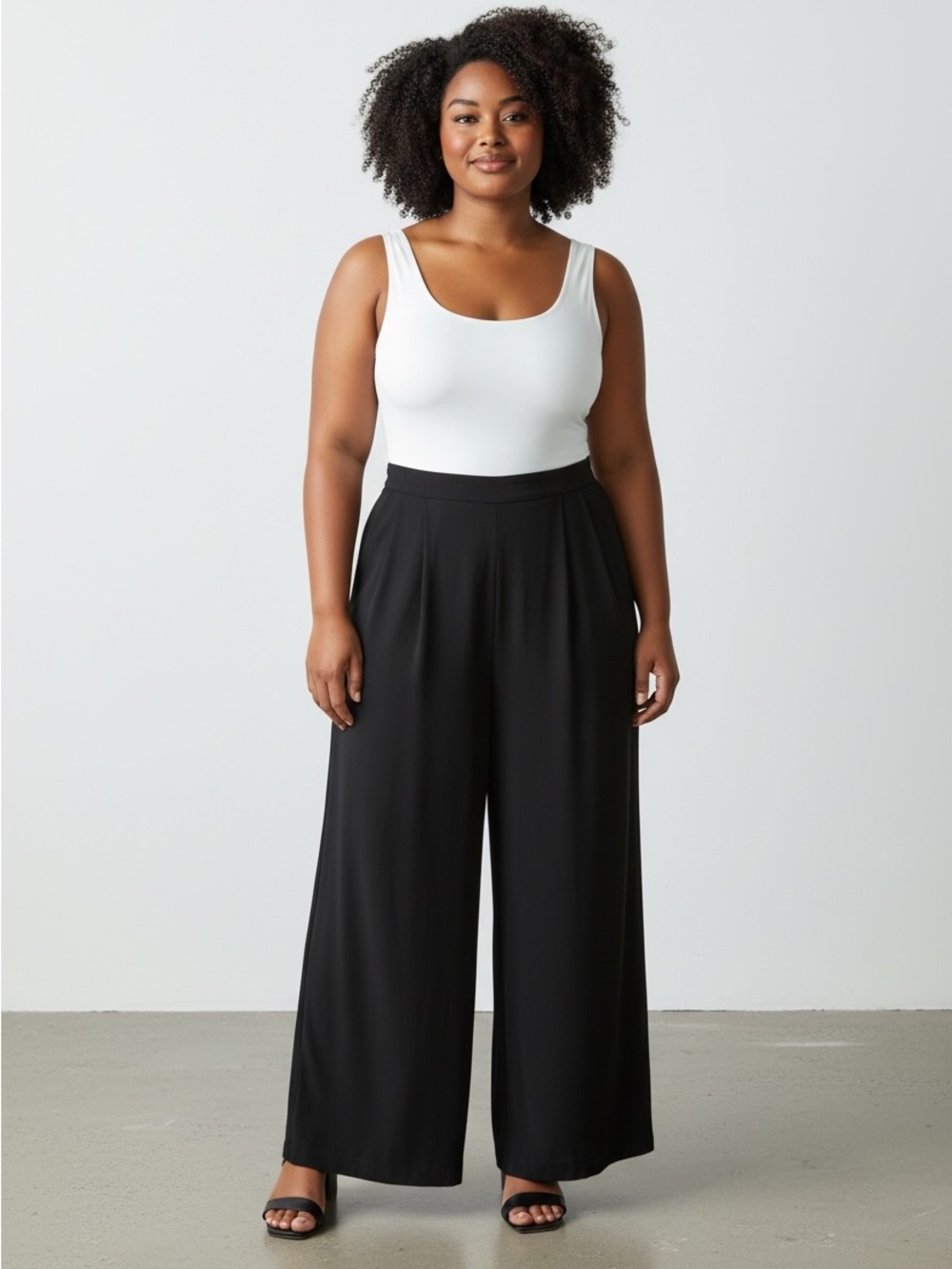 Nordstrom Black Wide-Leg Palazzo Pants